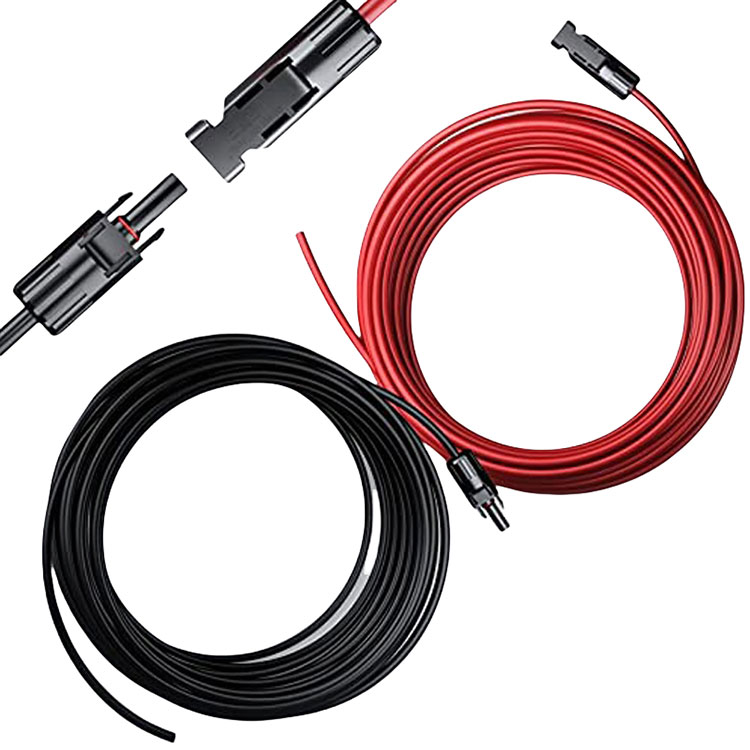 Câble d'extension solaire 12AWG en cuivre sans oxygène étamé